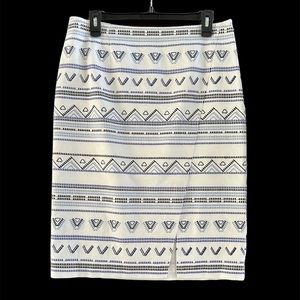 White House Black Market Printed Skirt